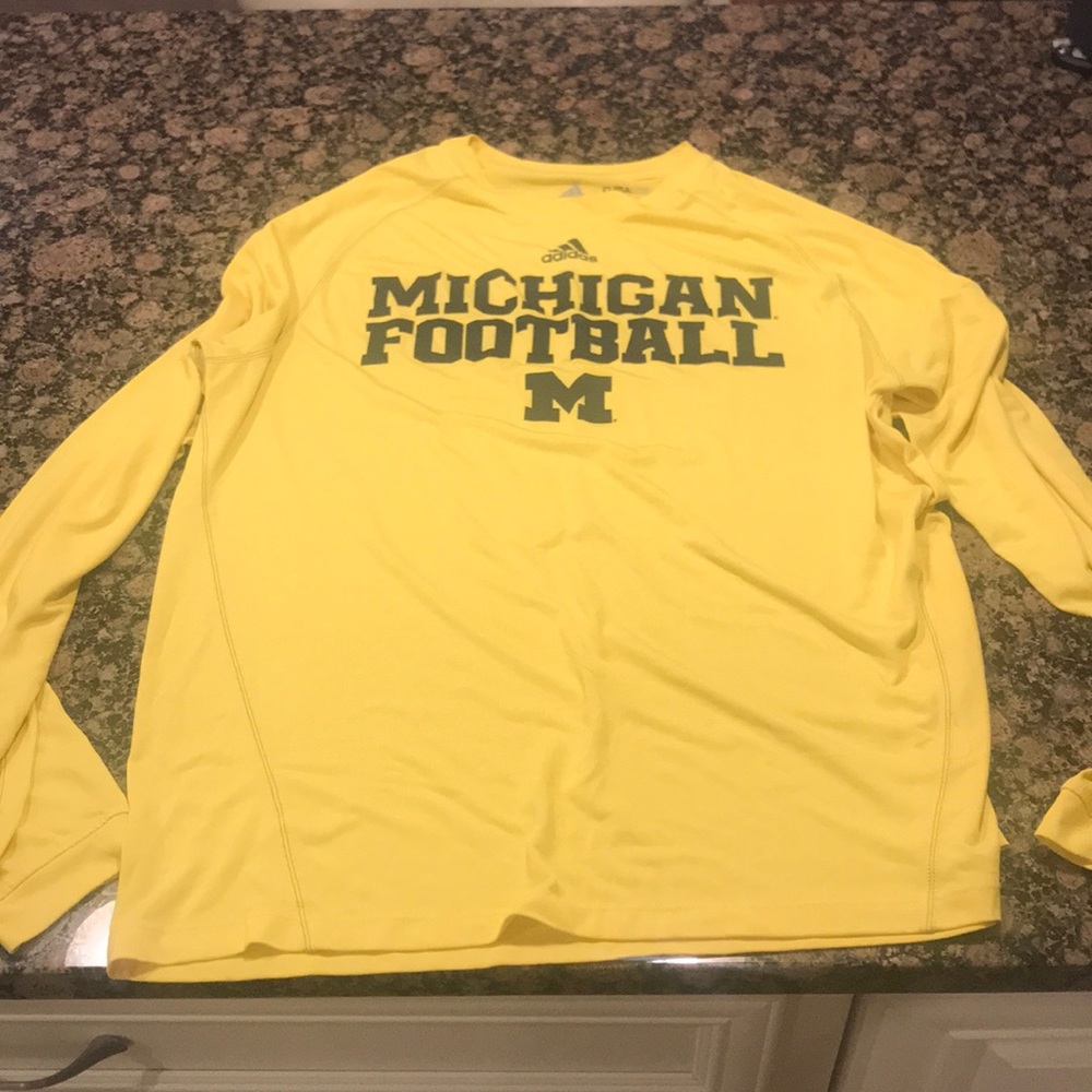 Men’s Adidas Michigan Football Climalite Shirt